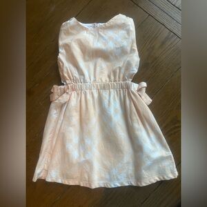 Burberry Orange and White Toddler Dress 3Y